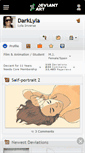 Mobile Screenshot of darklyla.deviantart.com