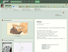 Tablet Screenshot of darklyla.deviantart.com