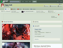 Tablet Screenshot of happy-mutt.deviantart.com