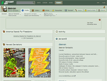 Tablet Screenshot of deevon.deviantart.com