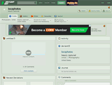Tablet Screenshot of locophotos.deviantart.com