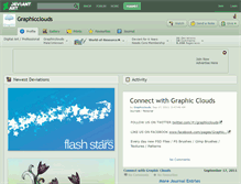 Tablet Screenshot of graphicclouds.deviantart.com