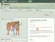 Tablet Screenshot of maddie-pie.deviantart.com