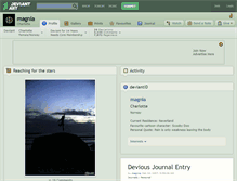 Tablet Screenshot of magnia.deviantart.com