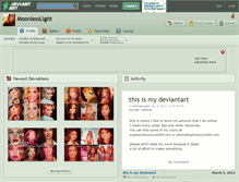 Tablet Screenshot of moonlesslight.deviantart.com