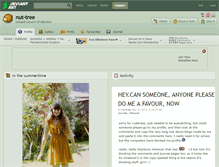 Tablet Screenshot of nut-tree.deviantart.com