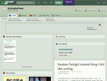 Tablet Screenshot of missisabelhale.deviantart.com