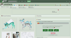 Desktop Screenshot of catwolfwarrior.deviantart.com