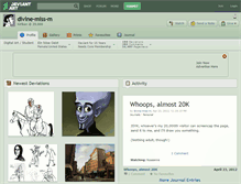 Tablet Screenshot of divine-miss-m.deviantart.com