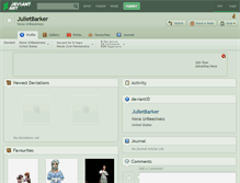 Tablet Screenshot of julietbarker.deviantart.com