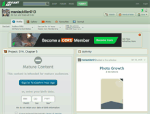 Tablet Screenshot of maniackiller013.deviantart.com