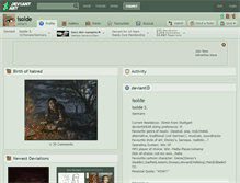 Tablet Screenshot of isolde.deviantart.com