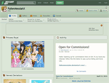 Tablet Screenshot of fallenmessiahx.deviantart.com