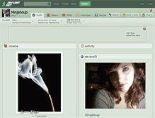 Tablet Screenshot of ninjasoup.deviantart.com