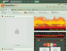 Tablet Screenshot of flamesofzero.deviantart.com