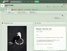 Tablet Screenshot of mart1-freak.deviantart.com