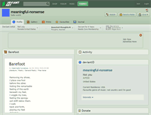 Tablet Screenshot of meaningful-nonsense.deviantart.com