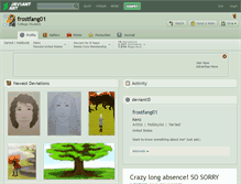 Tablet Screenshot of frostfang01.deviantart.com