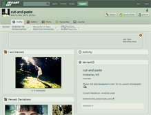 Tablet Screenshot of cut-and-paste.deviantart.com
