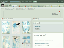 Tablet Screenshot of emsu-art.deviantart.com