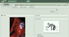 Desktop Screenshot of catofglass.deviantart.com