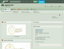 Tablet Screenshot of angelicarubio.deviantart.com