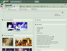 Tablet Screenshot of classycatt.deviantart.com