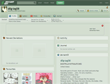 Tablet Screenshot of d0g-tag58.deviantart.com