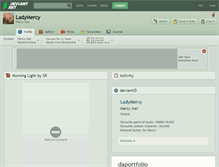 Tablet Screenshot of ladymercy.deviantart.com