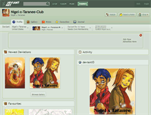 Tablet Screenshot of nigel-x-taranee-club.deviantart.com