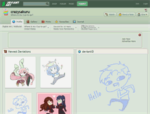 Tablet Screenshot of crazysakuru.deviantart.com