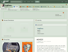 Tablet Screenshot of hugelena.deviantart.com