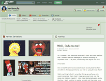 Tablet Screenshot of kevinmule.deviantart.com