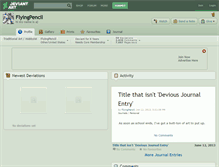 Tablet Screenshot of flyingpencil.deviantart.com