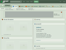 Tablet Screenshot of jodeann.deviantart.com