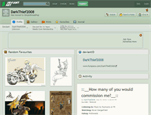 Tablet Screenshot of darkthief2008.deviantart.com