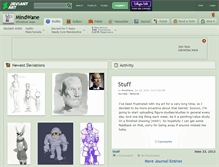 Tablet Screenshot of mindwane.deviantart.com