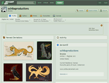 Tablet Screenshot of ochibaproductions.deviantart.com