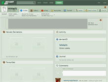 Tablet Screenshot of lalalaplz.deviantart.com