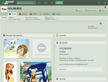 Tablet Screenshot of goldburge.deviantart.com