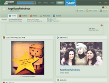 Tablet Screenshot of angeliqueraindrops.deviantart.com