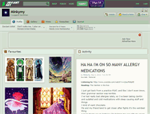 Tablet Screenshot of minkymy.deviantart.com