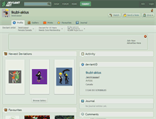 Tablet Screenshot of ikubi-akius.deviantart.com