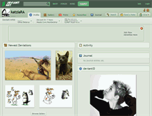 Tablet Screenshot of katziara.deviantart.com