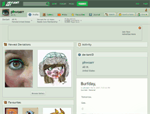 Tablet Screenshot of phwoarr.deviantart.com