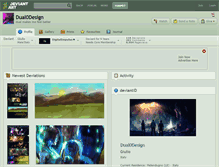 Tablet Screenshot of dual0design.deviantart.com