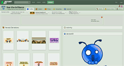 Desktop Screenshot of fear-the-brilliance.deviantart.com