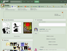 Tablet Screenshot of kisuke.deviantart.com