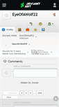 Mobile Screenshot of eyeofawolf22.deviantart.com