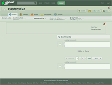 Tablet Screenshot of eyeofawolf22.deviantart.com